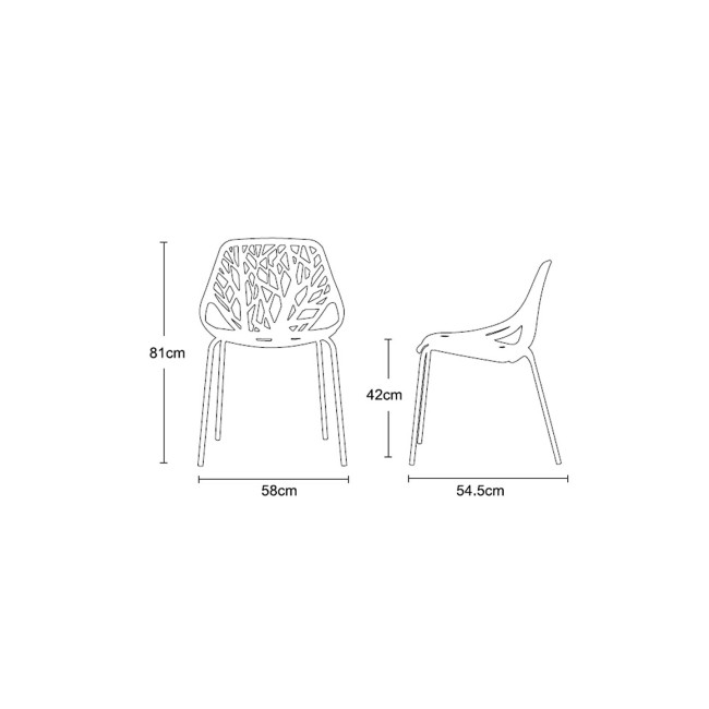 Chaise de salle à manger ou d'extérieur Lily – Au Meilleur Prix !