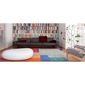 Table basse noire en fibre de verre - Galet