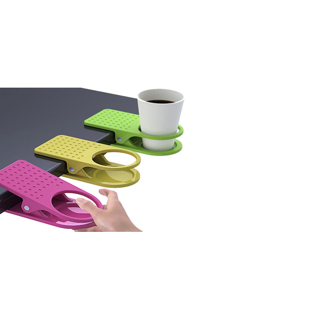 Pauseclip rose -Porte Gobelet à Pince pour Bureau | Prix Discount !