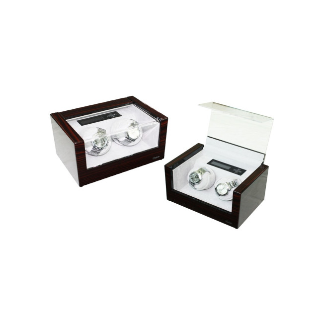 Boite à montres couleur ébène à remontoir automatique  | A Prix Imbattables