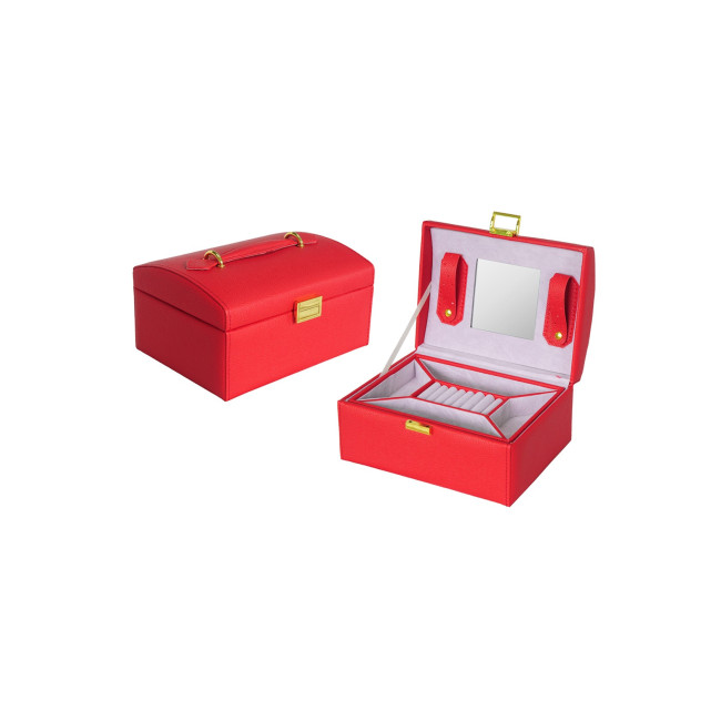 Coffret à bijoux rouge en simili | à Prix Canon ! 