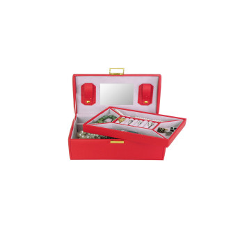 Coffret à bijoux rouge en simili | à Prix Canon ! 