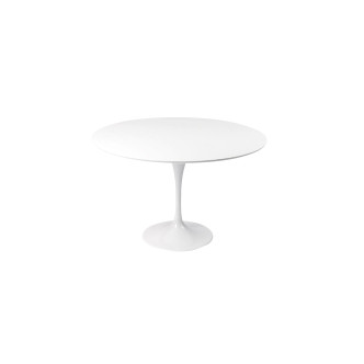 Table blanche en fibre de verre 120cm Tulipe| Fibre de verre