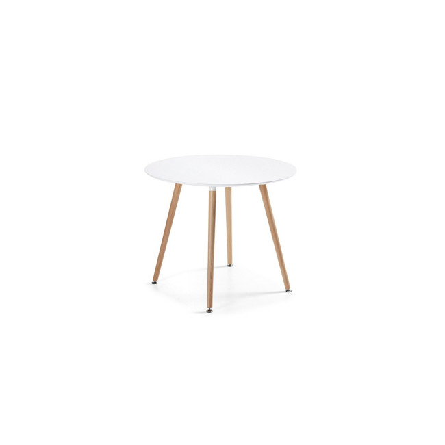 Table à manger scandinave blanche 100cm Alta | A Prix Discount !