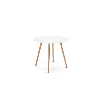 Table à manger scandinave blanche 100cm Alta | A Prix Discount !