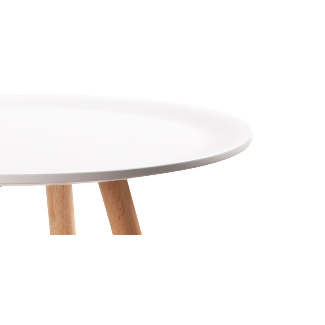 Table à manger scandinave blanche 100cm Alta | A Prix Discount !