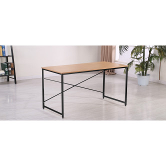 Bureau rétro en bois et métal noir Tanaro - Petit prix