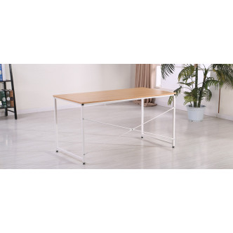 Bureau rétro en bois et métal blanc Tanaro - Prix Usine