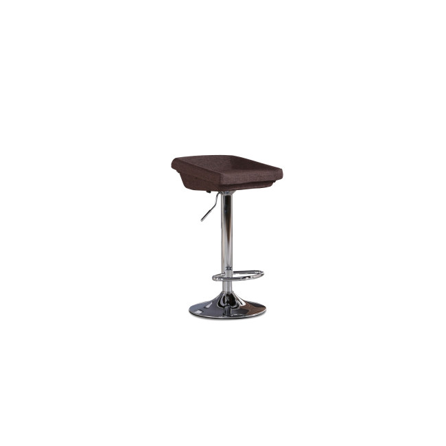 Tabouret de bar pivotant en tissu marron - Udine