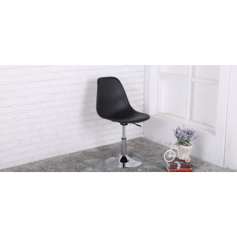 Lot de 6 chaises rotatives noires à 360° - Soft