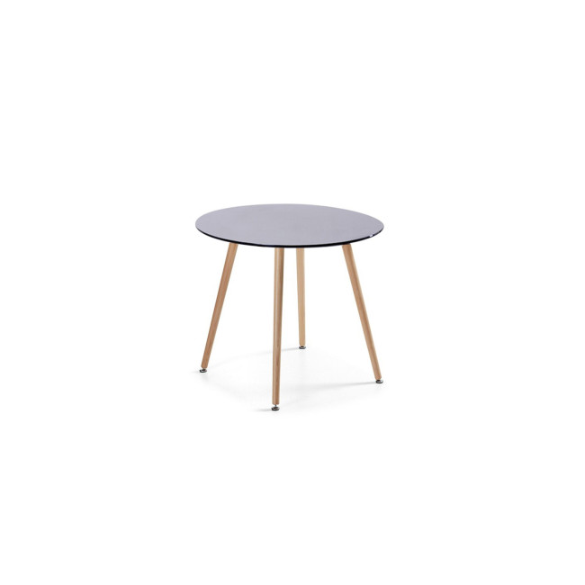 Table à manger scandinave noire 80cm Alta | A Prix Discount !