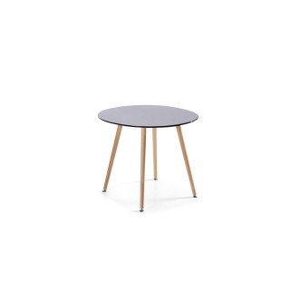 Table de cuisine scandinave noire 100cm Alta - Style nordique