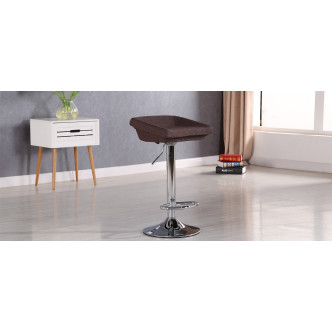 Lot de 2 tabourets de bar marrons - Udine | A prix discount !