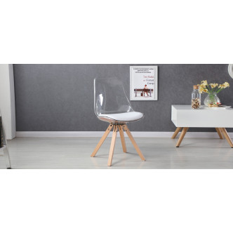 Chaise transparente en polycarbonate Helsinki – Prix canon 