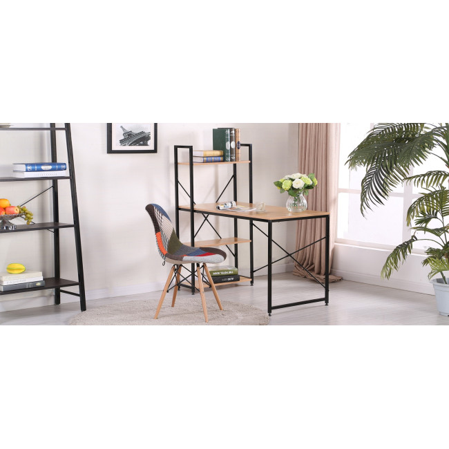 Bureau en bois et métal noir Erevan - En Stock