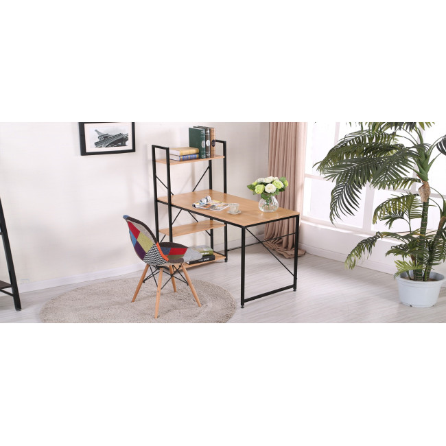 Bureau en bois et métal noir Erevan - En Stock