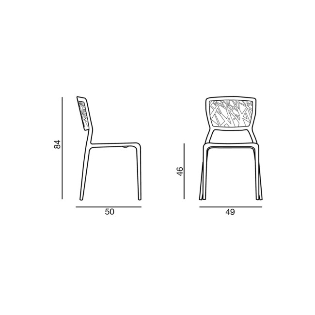 Chaise multi usages en plastique renforcé - Verdi