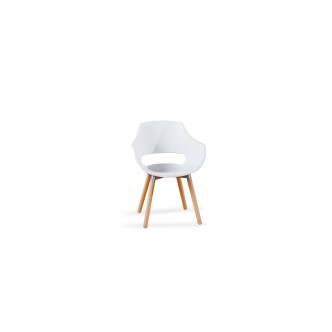 Fauteuil scandinave blanc - Treia