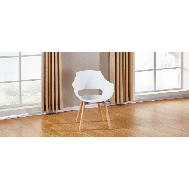 Fauteuil scandinave blanc - Treia