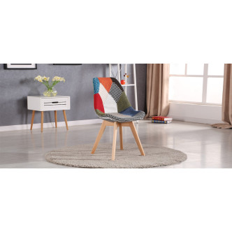 Chaise scandinave patchwork - Prague