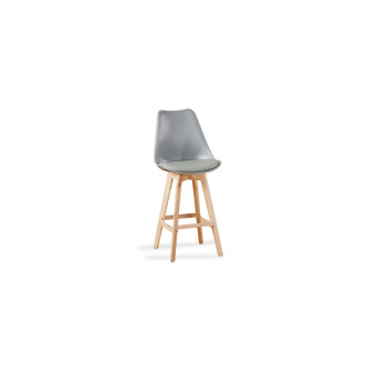 Tabouret de bar scandinave gris Gotteborg - Prix imbattables