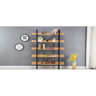 Etagère 5 niveaux style industriel Kalix - Offre Discount