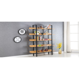 Etagère 5 niveaux style industriel Kalix - Offre Discount