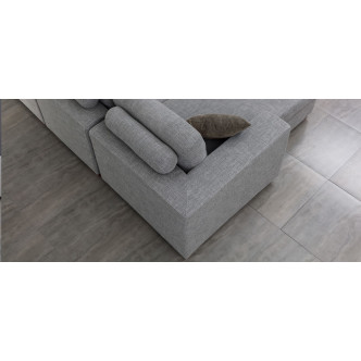 Canapé d’angle gauche en tissu gris Opéra | A Prix Usine ! 