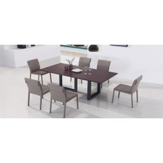 Table à manger design en bois Veneto| Style industriel 