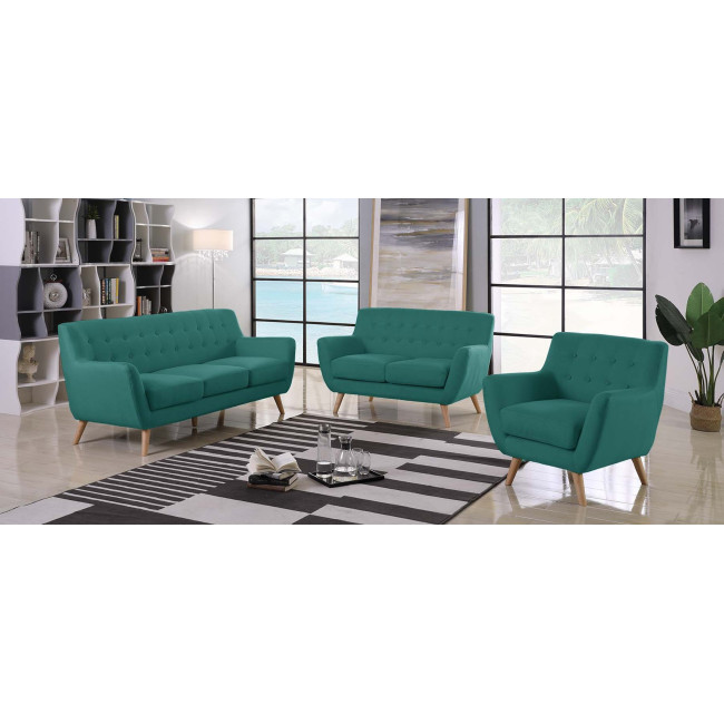 Fauteuil scandinave vert 1 place Nils - Prix imbattable