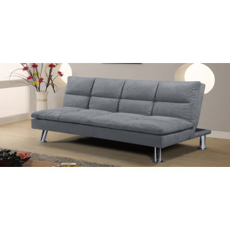 Banquette 3 places en microfibre gris - Vanan 