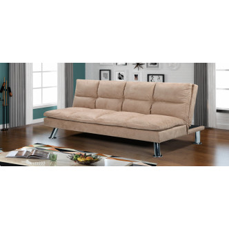 Clic clac 3 places en microfibre beige Vanan – Offre imbattable !