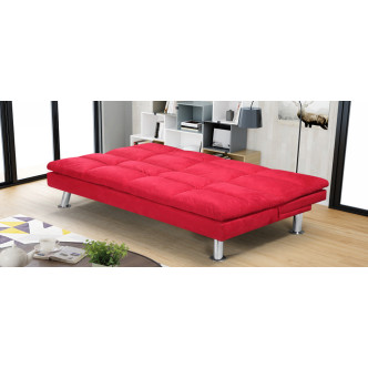 Clic clac 3 places en microfibre rouge –  Vanan 