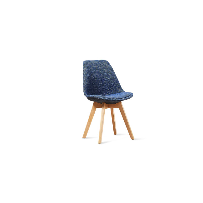 Chaise scandinave en tissu patchwork – Bjorn