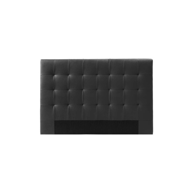Tête de lit 150cm capitonnée noire - Confort