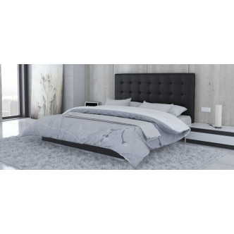 Tête de lit 160 cm capitonnée noire - Confort