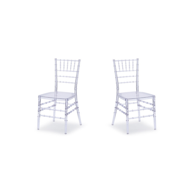 Chaise transpartente en polycarbonate Napoléon - Prix Canon !