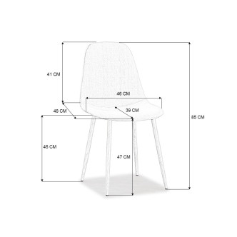 Chaise scandinave - Ela