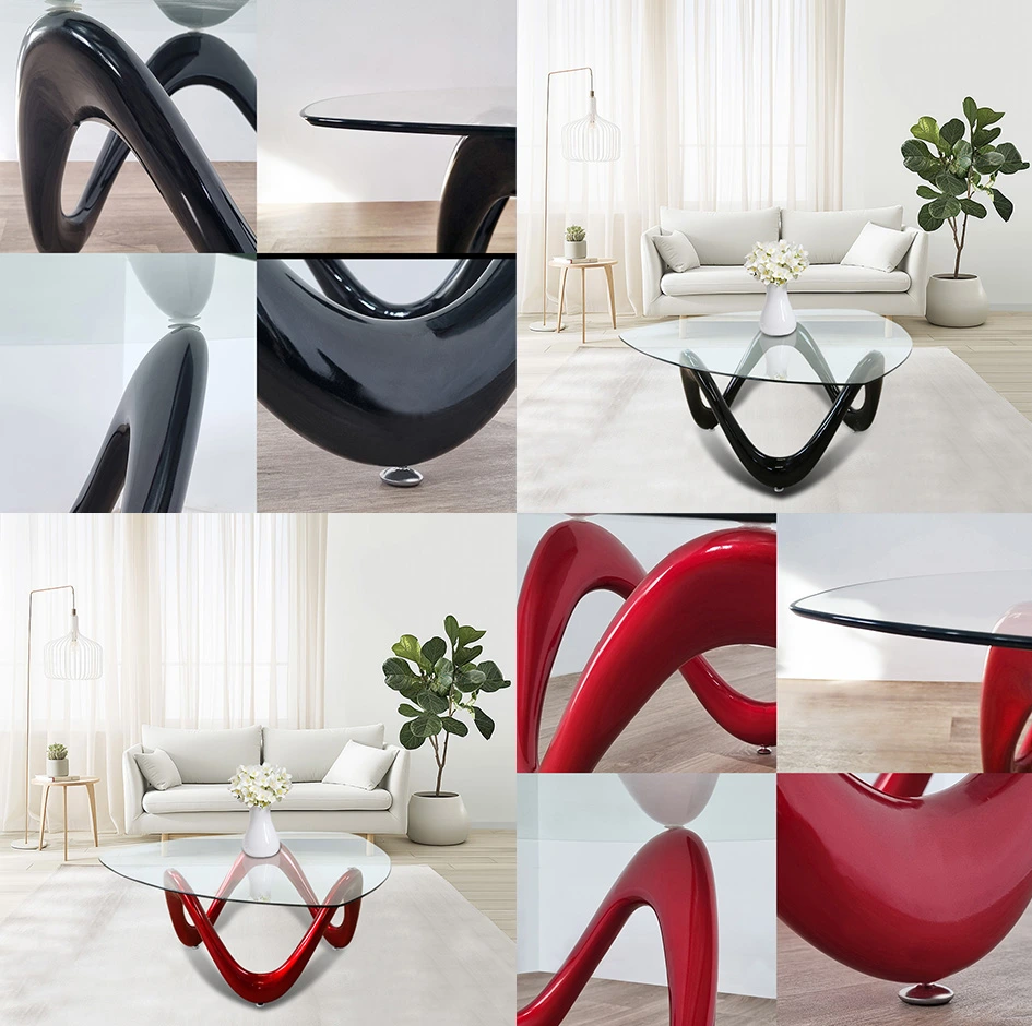 Courbes fluides salon moderne